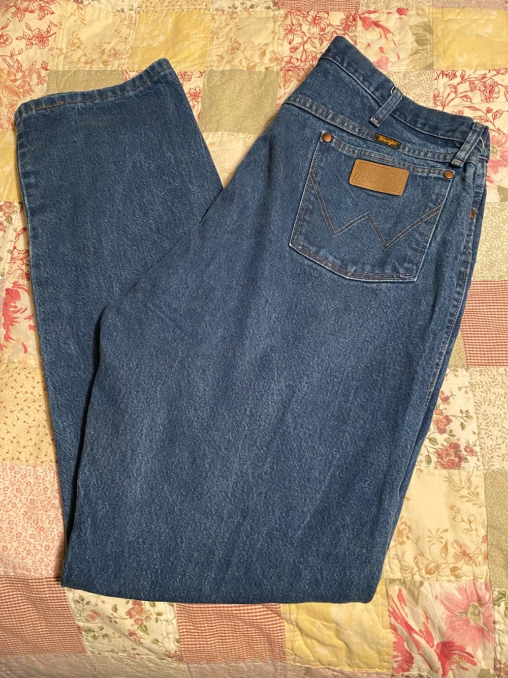 Wrangler Men's Straight Leg Jeans - Blue Denim 40x36